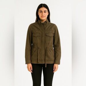 J.Crew Downtown Field Utility Cotton Jacket Olive Green Size XS